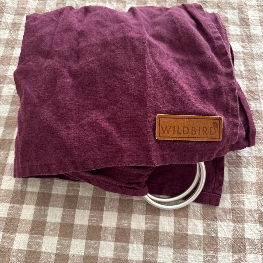 WildBird Sling in Deep Plum with Silver Rings
